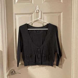 american eagle | dark grey cardigan
